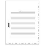 14500 Series Index Tabs / Chart Divider Sheets
